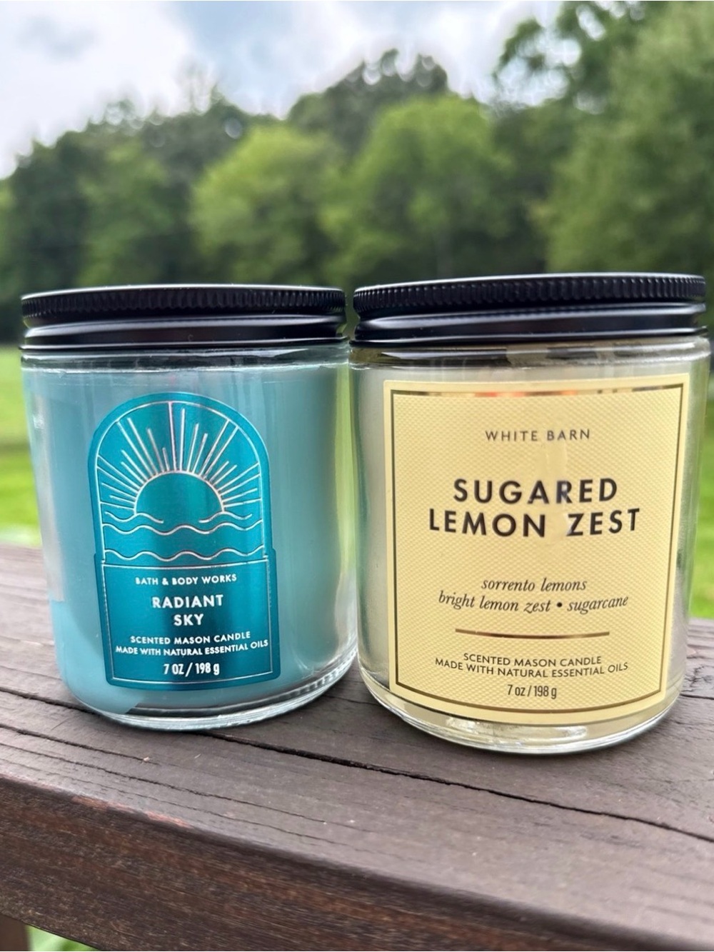 Bath & Body Works Single Wick Candle Bundle of 2! 7 oz New Citrus Fresh Scents